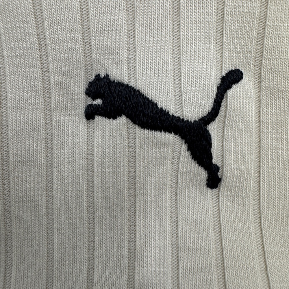 Puma Cream Ribbed Open-Front Cardigan Size Large - Picture 4 of 8